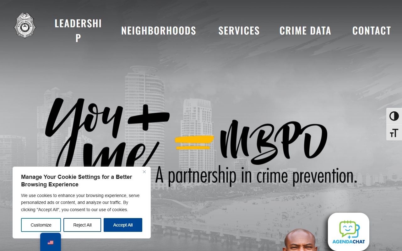 Miami Beach Police Department website for recent bookings information