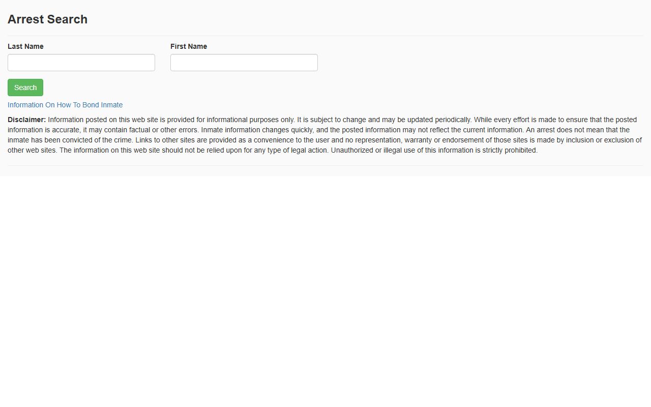 Broward County arrest search portal for recent bookings