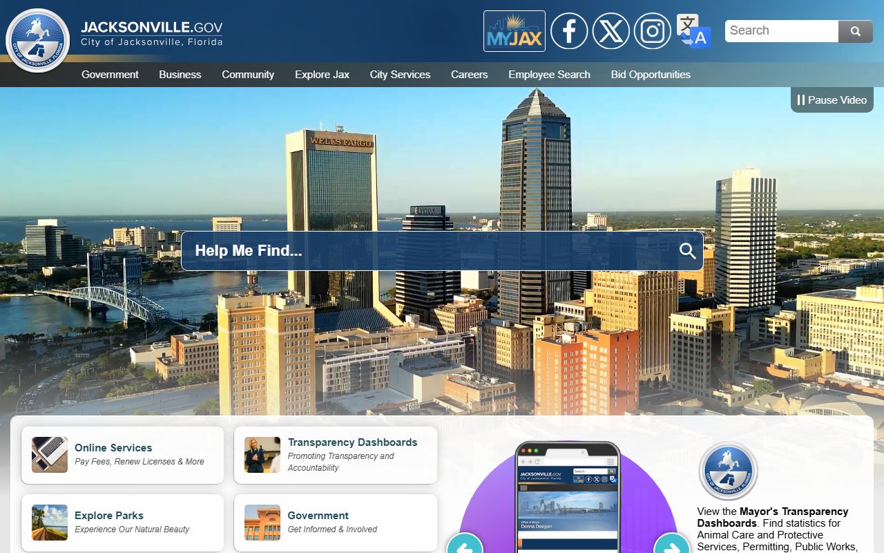 City of Jacksonville portal for Duval County recent bookings search